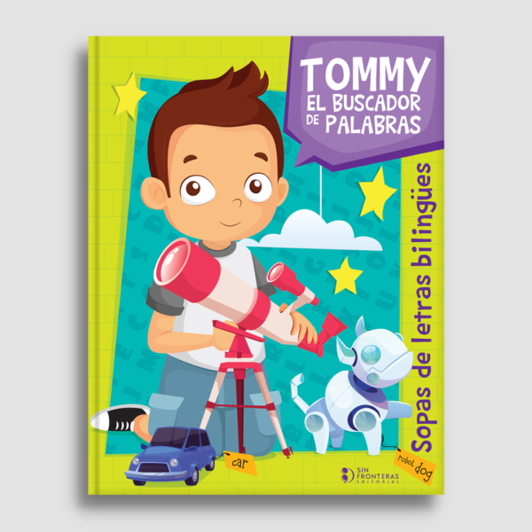 Tommy el buscador de palabras sopas de letras bilingues