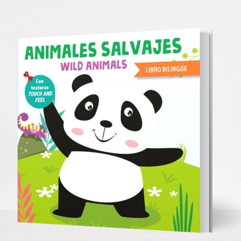 Cuento con texturas bilingüe Salvajes