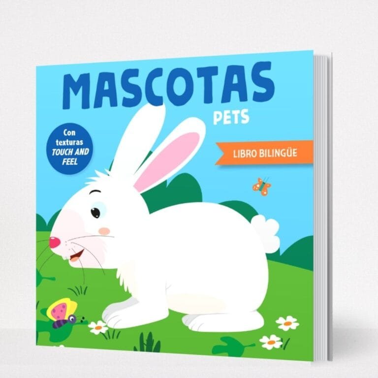 Cuento con texturas bilingüe Mascotas