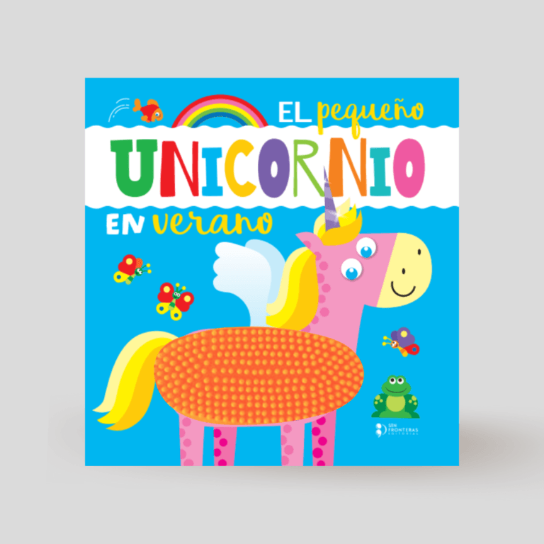 Libro textura de goma – El pequeño unicornio en el verano