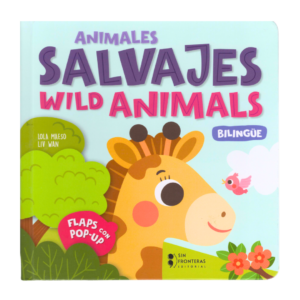 Animales salvajes libro bilingüe flaps y pop up