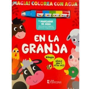 Colorea con agua: Granja